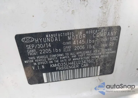 2014 Hyundai Elantra Gt from USA, damaged, VIN KMHD35LH4EU234760